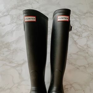 Hunter Original Tall Boots // Matte Black // 6